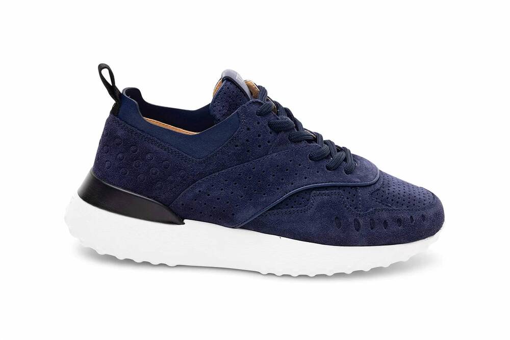 NEW TOD'S women's 80a allacciata sneakers in blue